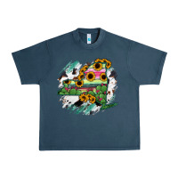 Midnight Navy New York State Map Urban Heavy Tee - RanaPortraitStore