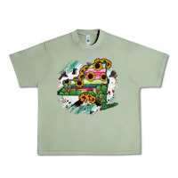 Oil Green New York State Map Urban Heavy Tee - RanaPortraitStore