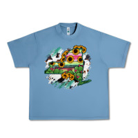 Pebble Blue New York State Map Urban Heavy Tee - RanaPortraitStore