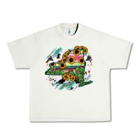 Pistachio New York State Map Urban Heavy Tee - RanaPortraitStore
