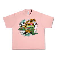 Salmon New York State Map Urban Heavy Tee - RanaPortraitStore