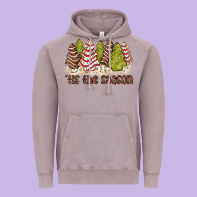 Tis The Season Little Debbie Tree Cakes Vintage Hoodie Designed By Jahusdesignshop