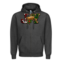 Charcoal Heather joy with baby jesus ado Zipper Hoodie - AdoDesignShop