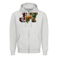 Dove Grey joy with baby jesus ado Zipper Hoodie - AdoDesignShop