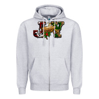 Heather Grey joy with baby jesus ado Zipper Hoodie - AdoDesignShop