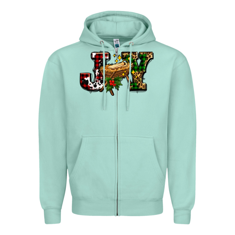 Joy With Baby Jesus Ado Zipper Hoodie by AdoDesignShop | Teevron