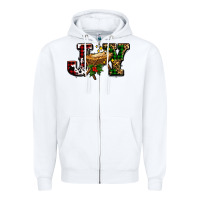 White joy with baby jesus ado Zipper Hoodie - AdoDesignShop