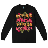Black praying mama raising warriors Long Sleeve Tee - JahusDesignShop