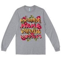 Heather Grey praying mama raising warriors Long Sleeve Tee - JahusDesignShop
