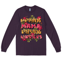 Plum praying mama raising warriors Long Sleeve Tee - JahusDesignShop
