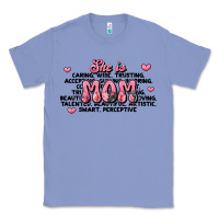Colony Blue she is mom compliment words Classic Tee - JahusDesignShop