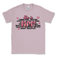 Lilac she is mom compliment words Classic Tee - JahusDesignShop