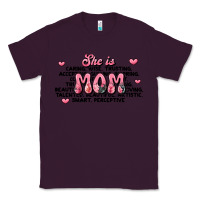 Plum she is mom compliment words Classic Tee - JahusDesignShop