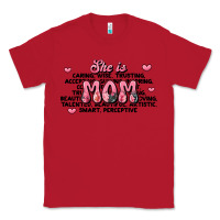 Red she is mom compliment words Classic Tee - JahusDesignShop