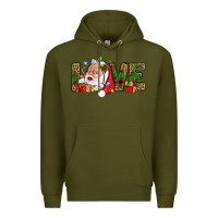 Army Green Love And Santa With Gift Boxes Premium Hoodie - BundleAndBundleShop