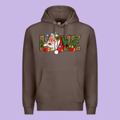 Love And Santa With Gift Boxes Premium Hoodie Designed By Bundleandbundleshop