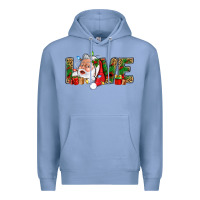 Colony Blue Love And Santa With Gift Boxes Premium Hoodie - BundleAndBundleShop
