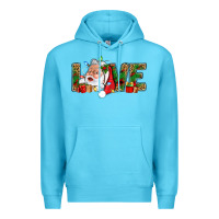 Ocean Blue Love And Santa With Gift Boxes Premium Hoodie - BundleAndBundleShop