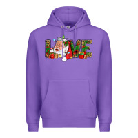 Purple Love And Santa With Gift Boxes Premium Hoodie - BundleAndBundleShop