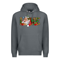 Rock Love And Santa With Gift Boxes Premium Hoodie - BundleAndBundleShop