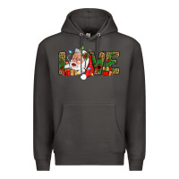 Smoke Love And Santa With Gift Boxes Premium Hoodie - BundleAndBundleShop