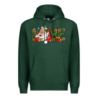 Sports Green Love And Santa With Gift Boxes Premium Hoodie - BundleAndBundleShop