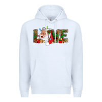 White Love And Santa With Gift Boxes Premium Hoodie - BundleAndBundleShop