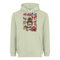 Matcha can't talk right now i'm busy doing dog mom Heavyweight Hoodie - MaliasSmallBusiness