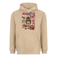 Mushroom can't talk right now i'm busy doing dog mom Heavyweight Hoodie - MaliasSmallBusiness