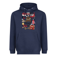 Navy can't talk right now i'm busy doing dog mom Heavyweight Hoodie - MaliasSmallBusiness
