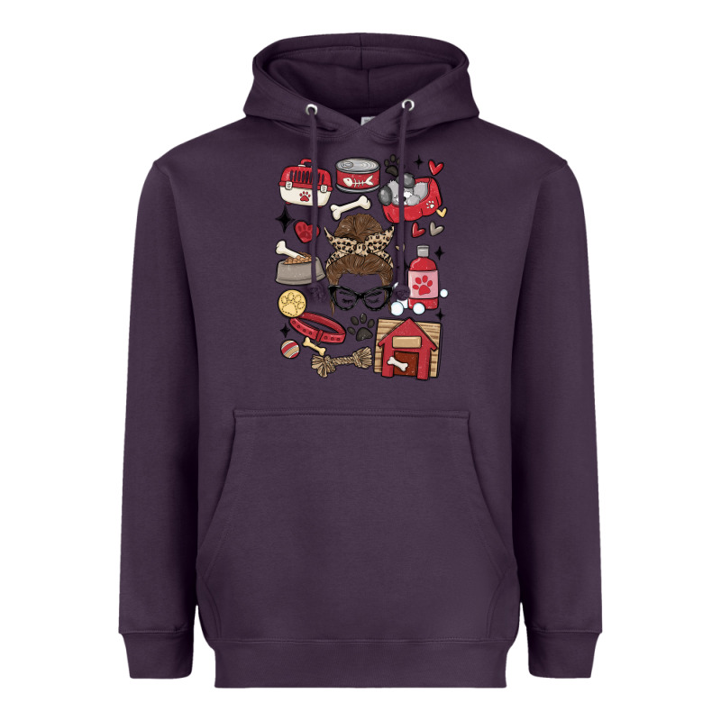 Can't Talk Right Now I'm Busy Doing Dog Mom Heavyweight Hoodie by MaliasSmallBusiness | Teevron