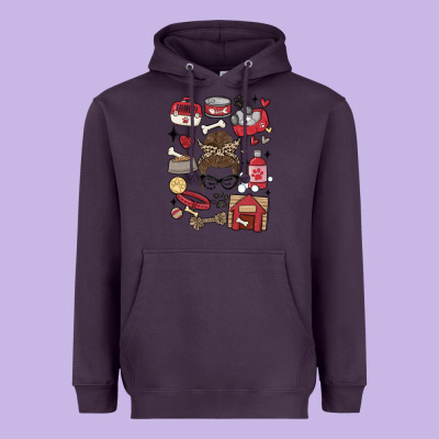 Can't Talk Right Now I'm Busy Doing Dog Mom Heavyweight Hoodie Designed By Maliassmallbusiness