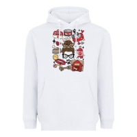 White can't talk right now i'm busy doing dog mom Heavyweight Hoodie - MaliasSmallBusiness