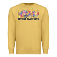 Antique Gold autism awareness Premium Sweatshirt - MaliasSmallBusiness
