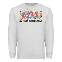 Dove Grey autism awareness Premium Sweatshirt - MaliasSmallBusiness