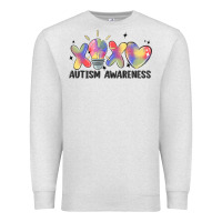 Oatmeal Heather autism awareness Premium Sweatshirt - MaliasSmallBusiness