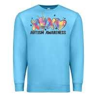 Ocean Blue autism awareness Premium Sweatshirt - MaliasSmallBusiness