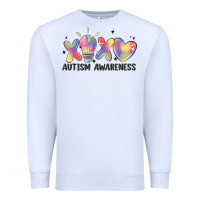 White autism awareness Premium Sweatshirt - MaliasSmallBusiness