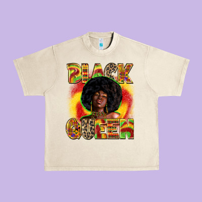 Black Queen Juneteenth Urban Heavy Tee Designed By Zillion Design Studio