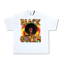 White Black queen juneteenth Urban Heavy Tee - Zillion Design Studio
