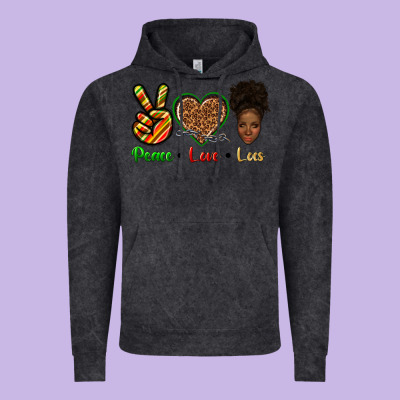 Vintage Hoodie peace love locs