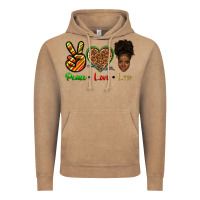 Vintage Coffee peace love locs Vintage Hoodie - texasbilliewilder