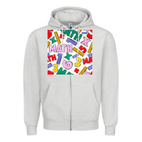 Dove Grey math seamless pattern Zipper Hoodie - BundleAndBundleShop