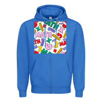 True Royal math seamless pattern Zipper Hoodie - BundleAndBundleShop