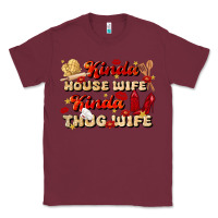 Burgundy kinda house wife kinda thug wife Classic Tee - JahusDesignShop
