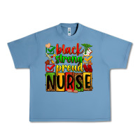 Pebble Blue Black strong proud Nurse juneteeenth Urban Heavy Tee - Zillion Design Studio