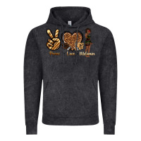Vintage Black peace love melanin Vintage Hoodie - texasbilliewilder