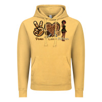 Vintage Mustard peace love melanin Vintage Hoodie - texasbilliewilder