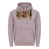 Vintage Zinc peace love melanin Vintage Hoodie - texasbilliewilder