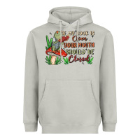 If My Book Is Open Your Mouth Should Be Closed Malia Heavyweight Hoodie | Teevron